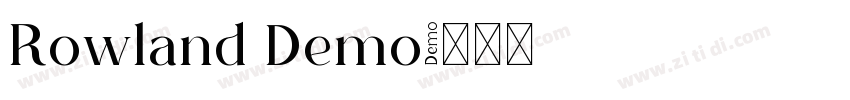 Rowland Demo字体转换